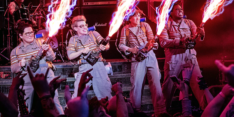 Ghostbusters 2016 cast in action