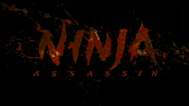 Ninja Assassin blood splatter title