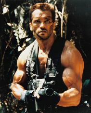 Predator starring Arnold as Dutch and Arnold's biceps