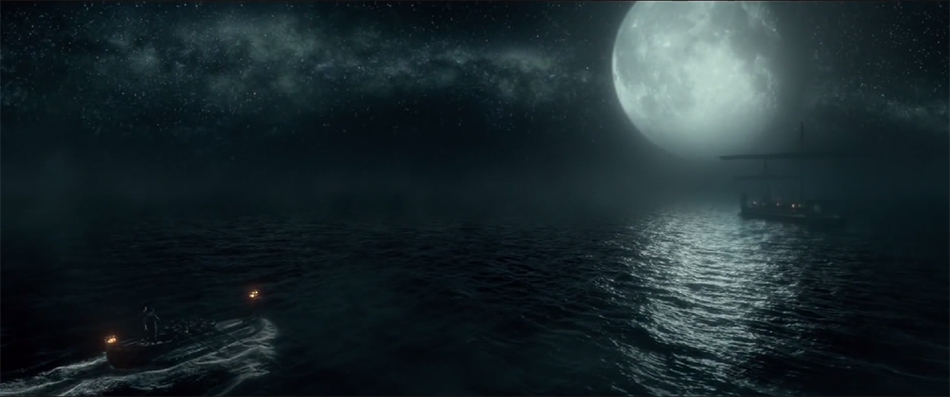 300: Rise of an Empire full moon over the sea
