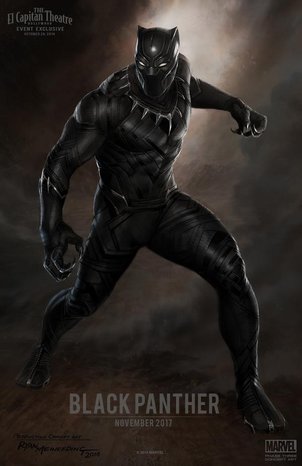 black panther concept art by Ryan Meinerding