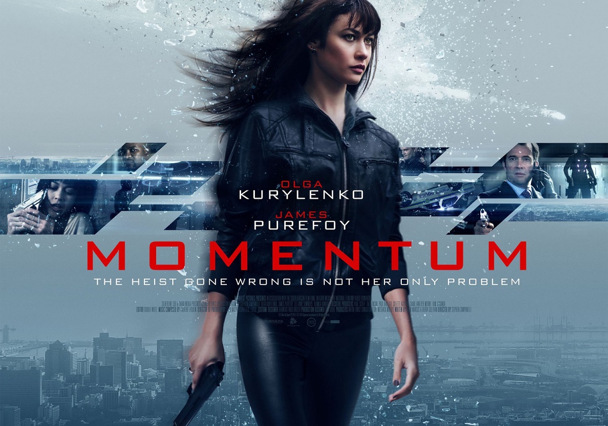 Olga Kurylenko MOMENTUM action movie poster
