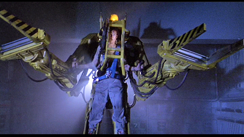 Ripley operating the power loader at the end of Aliens