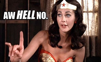 Lynda Carter says Aw Hell No over the new Wonder Woman costume