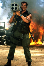 Arnold Schwarzenneger in Commando