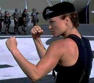 Dina Meyer as Dizzy Flores from Starship Troopers bad ass action movie chick