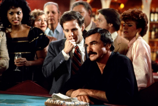 casino scene Burt Reynolds and Peter MacNicol in HEAT