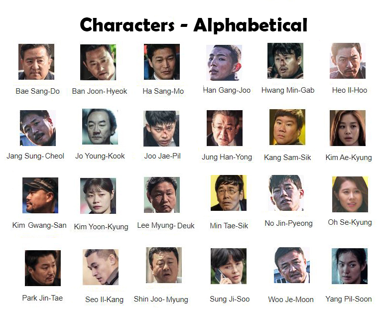Bad Guys: Vile City characters in alphabetical order