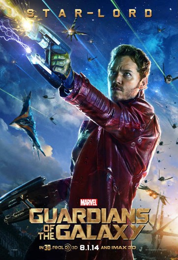 Guardians of the Galaxy Star Lord character poster
