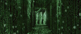 The Matrix movie Neo sees code