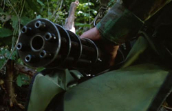 Predator movie Blaine's gun-a modified M134 Minigun nicknamed Ole Painless