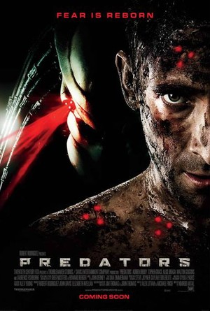Predators movie poster with Adrian Brody