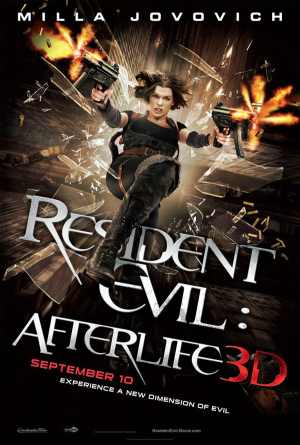 Resident Evil Afterlife 3D movie poster