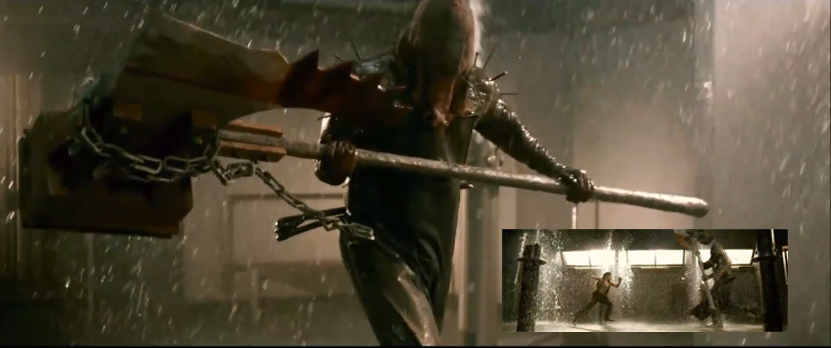 The evil giant Majini with the big ax in Resident Evil Afterlife