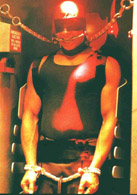 Riddick bondage shot from Pitch Black