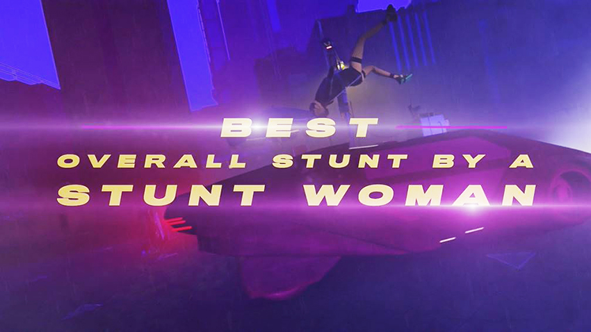 Best Overall Stunt by a Stunt Woman placeholder animated clip from 2020 Taurus World Stunt Awards video