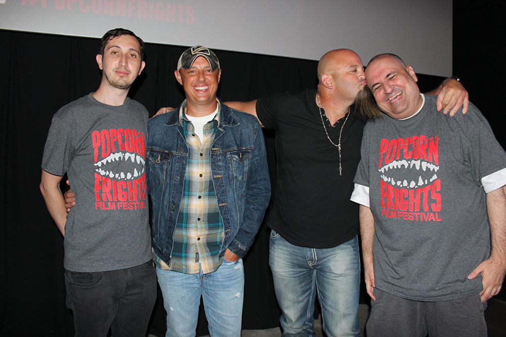Popcorn Frights Co-Founder/Director Igor 
				Shteyrenberg, Chad, Lobo, and Co-Founder/Director Marc Ferman, at the showing of Daylights End at O Cinema Wynwood in Miami