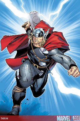 Marvel drawing of Thor