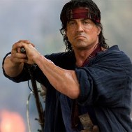Sylvester Stallone as John Rambo in Rambo