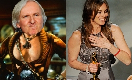 Kathryn Bigelow wins the Best Director Oscar when he ex-husband James Cameron was also nominated
