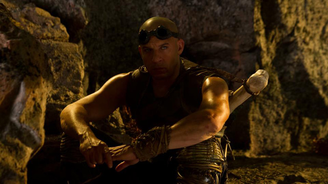 Vin Diesel on a break from filming Chronicles of Riddick 2