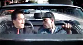 Rush Hour starring Jackie Chan and Chris Tucker in car radio scene