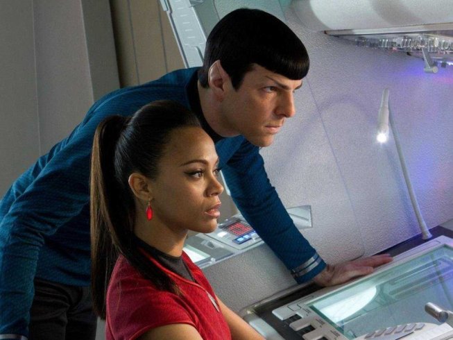 Spock and Uhura from Star Trek Into Darkness