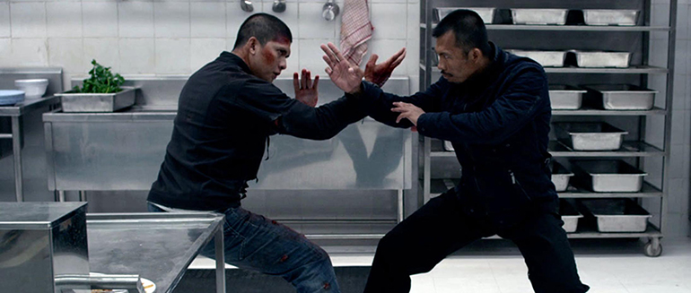 The final fight scene first half in The Raid: Redemption 